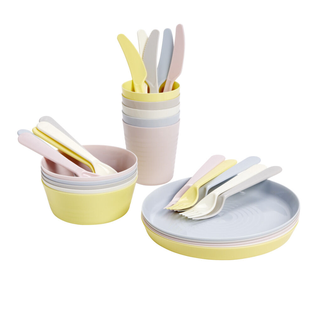 Couvert à pique-nique 5 personnes L9cm (15 pièces)