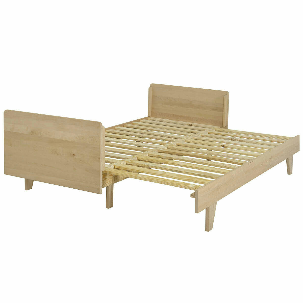NANDO - Lit extensible 80x200 cm bois massif bois