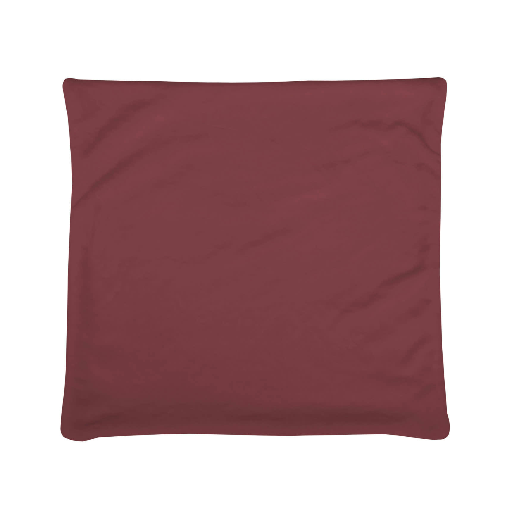 - Housse de coussin douceur polyester marsala 40x40 cm