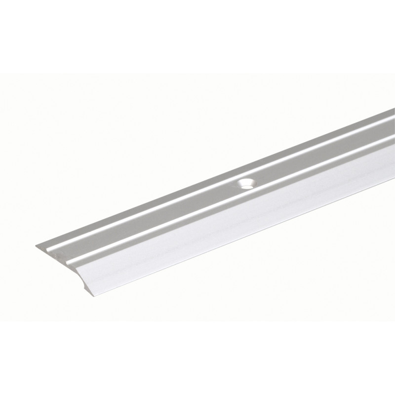 Barre de seuil percée en aluminium argenté 30 x 4 mm 0,9 m ALBERTS