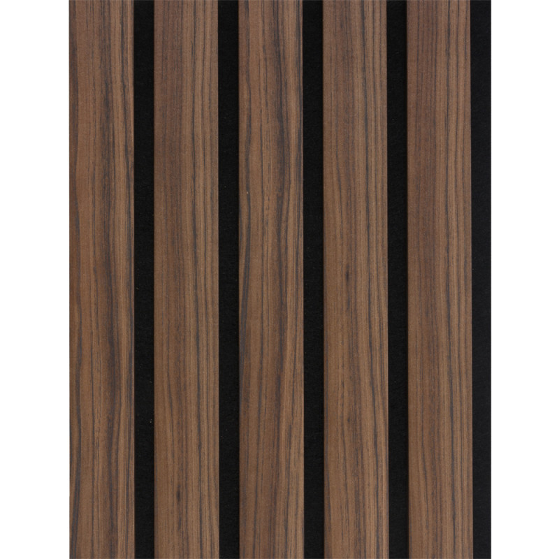 Lambris revêtu Decowall Acoustic Advanced noyer 260 x 30 x 3,5 cm 2 pièces CANDO