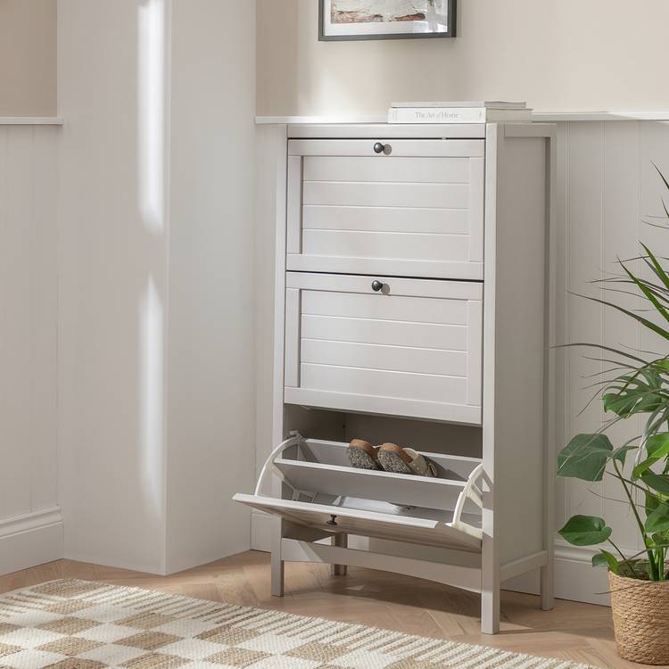 Habitat Bournemouth Shoe Storage Cabinet - Grey