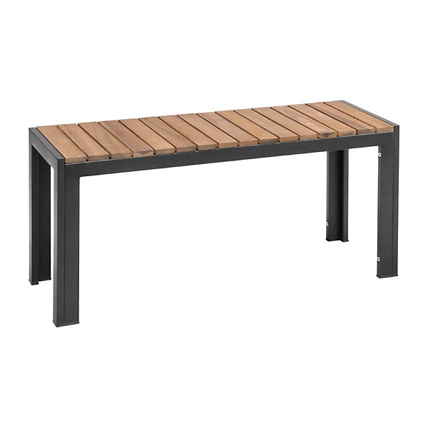 Banc en Acier &Bois d'Acacia - 1000 mm - Lot de 2 - Bolero