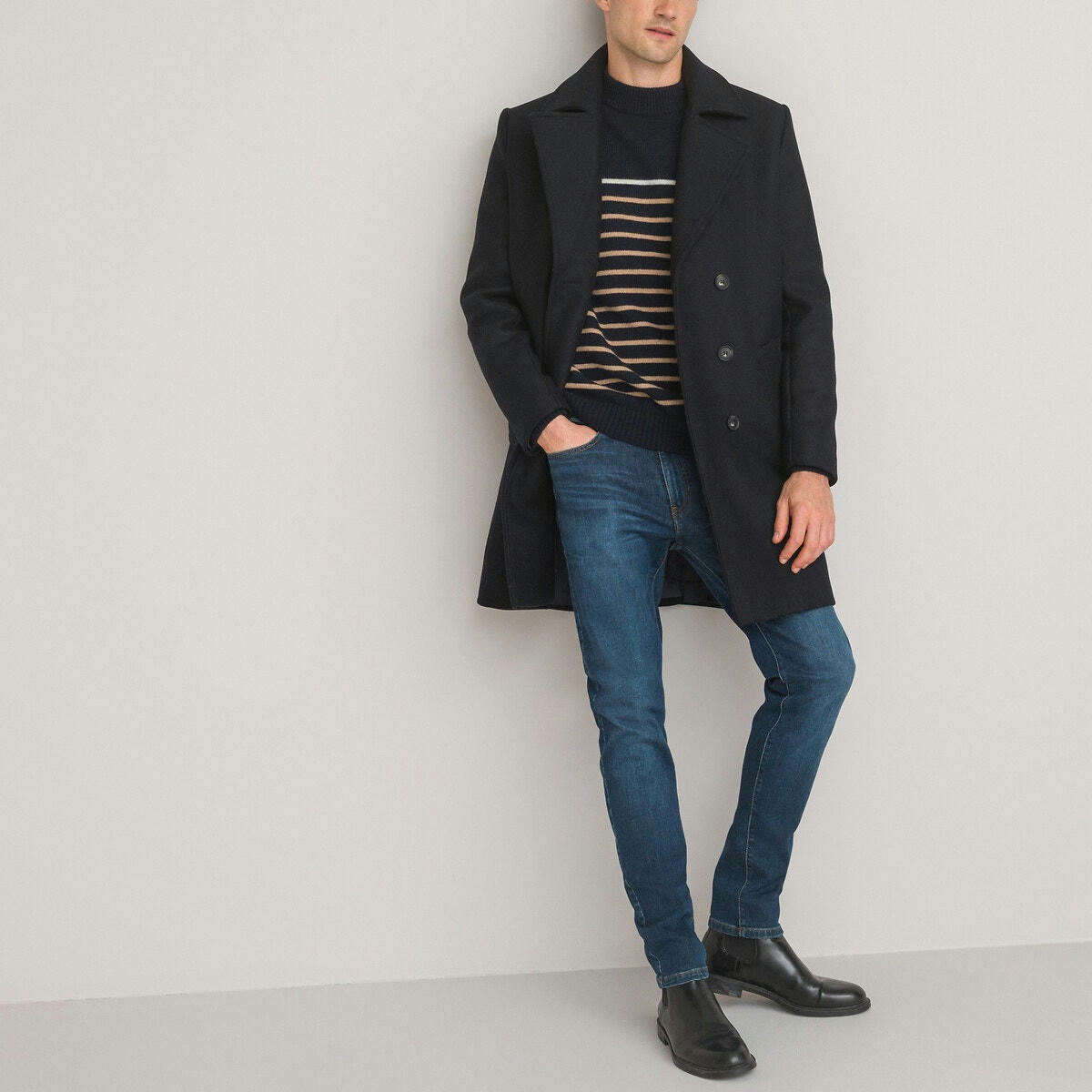 Pull marinière, fabriqué en France