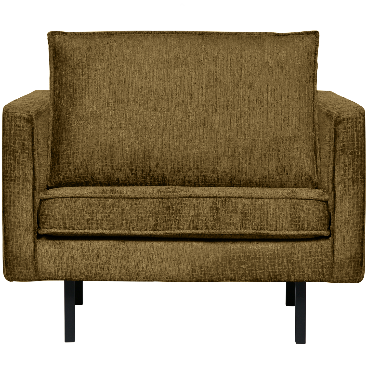 WOOOD fauteuil Rodeo - Structure Velvet - Brass - 85x105x86