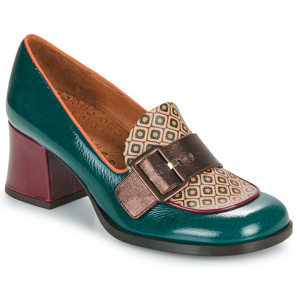 Chie Mihara - TEISIN - Green / Bordeaux