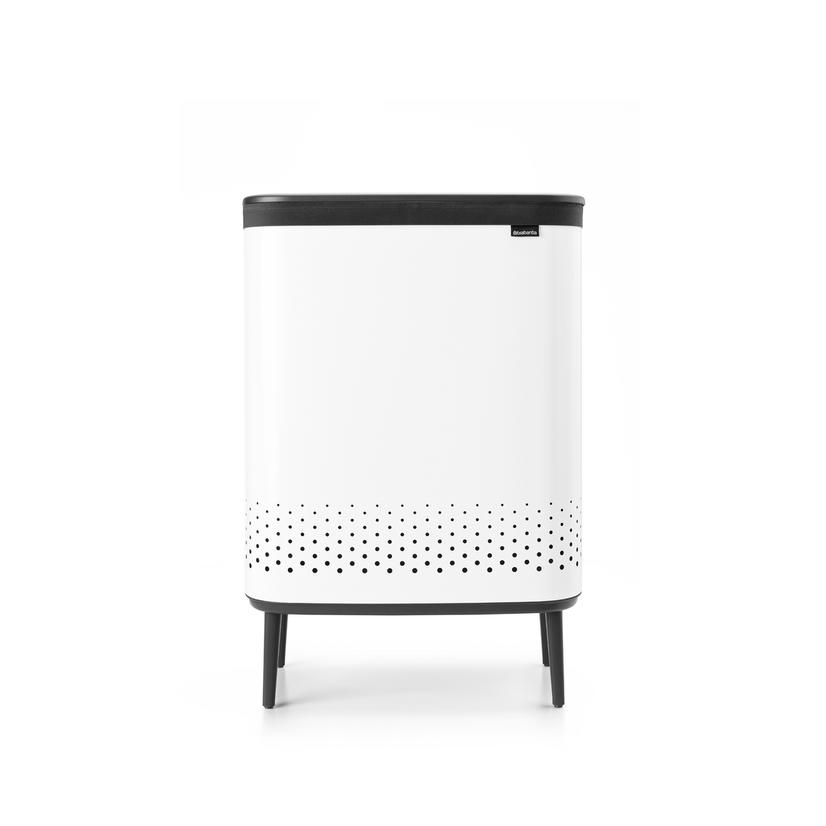 Brabantia Bo Wasbox Hi, 2 x 45 liter, kunststof deksel - White