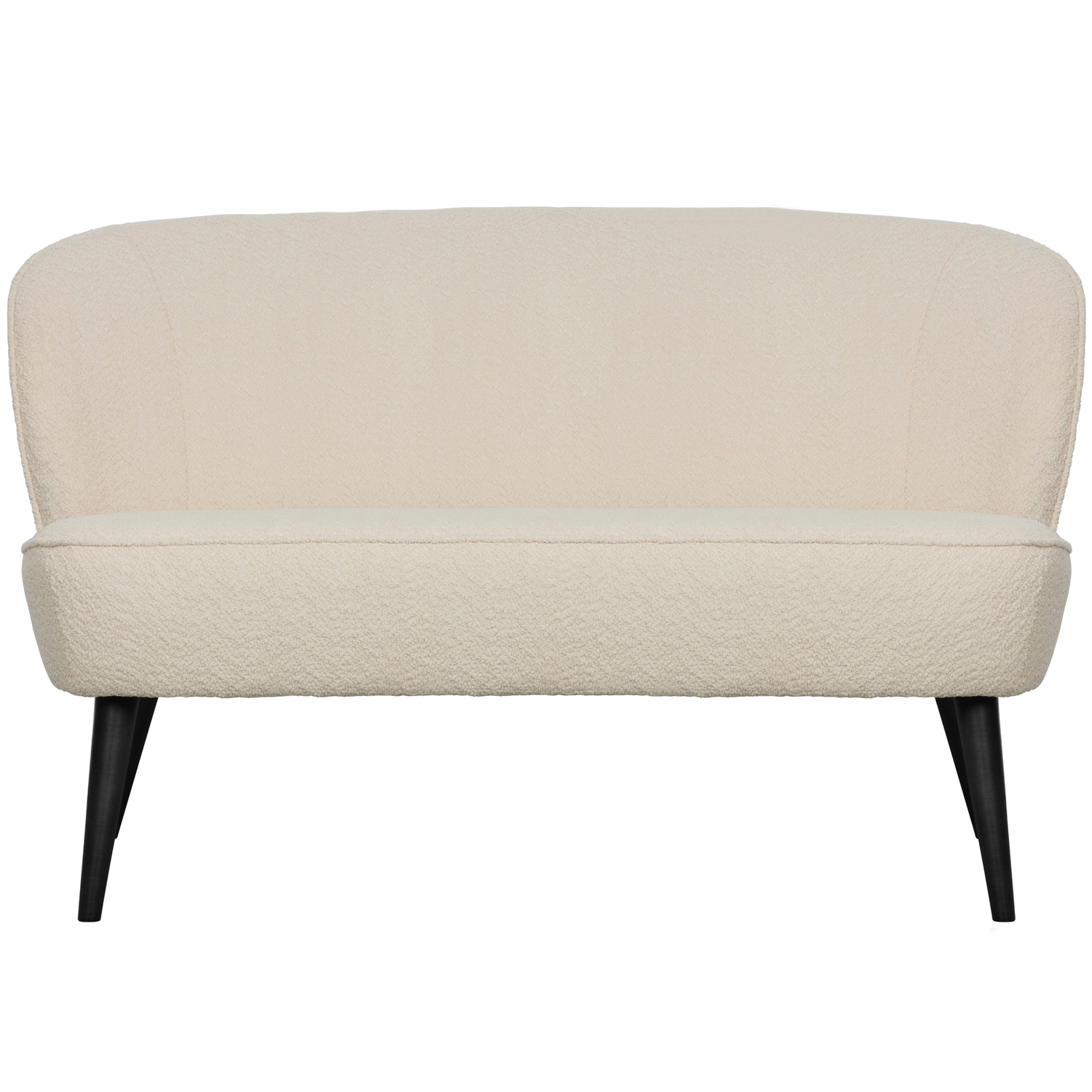 WOOOD bankje Sara - Bouclé - Creme - 73x110x72