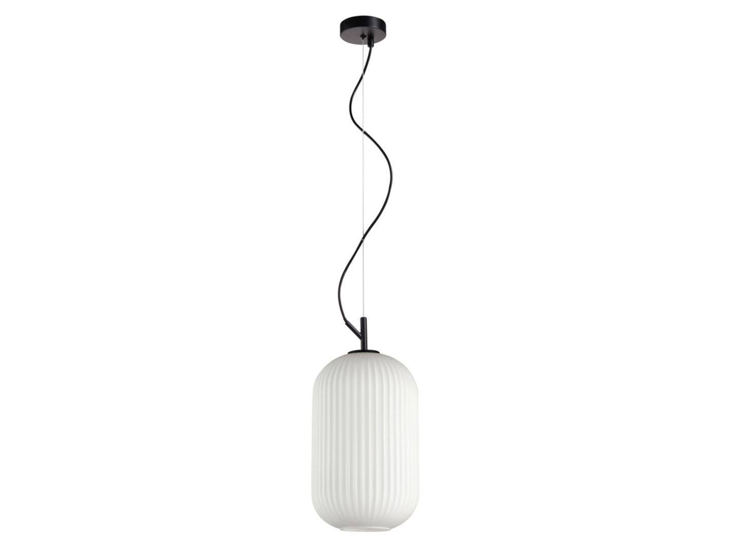 Lampa wisząca Reus 160 cm szklana biała