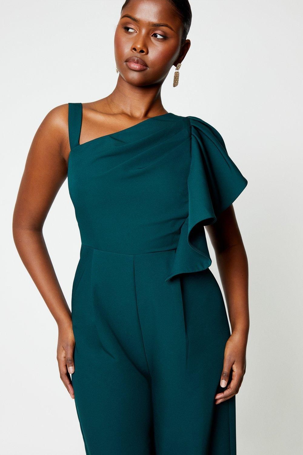 Coast Ruffle One Shoulder Jumpsuit