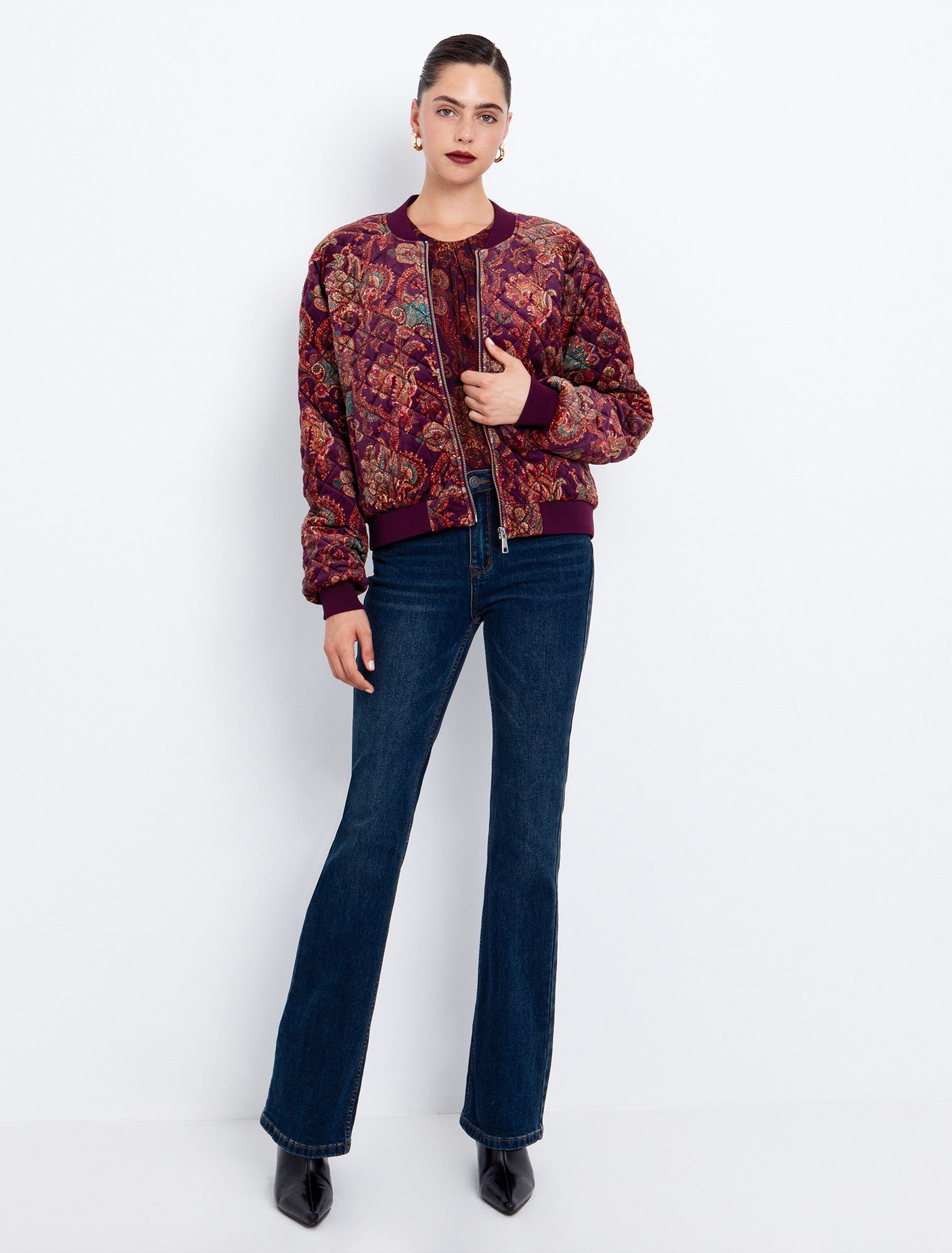 Εμπριμέ bomber καπιτονέ