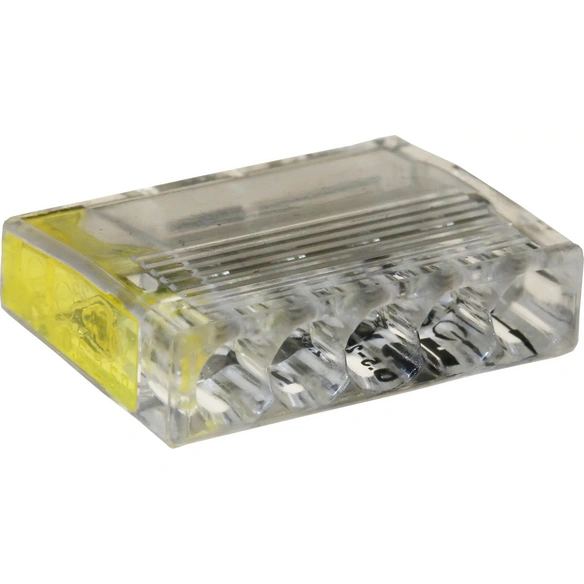 Steckklemme, 5x0,5-2,5 mm², 10 Stück, gelb