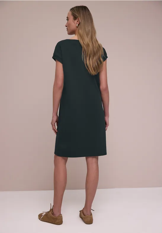 Knielanges Kleid aus Jersey