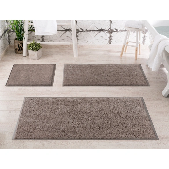 Badematte »Marla«, BxL: 60 x 60 cm, taupe, aus 100% Baumwolle