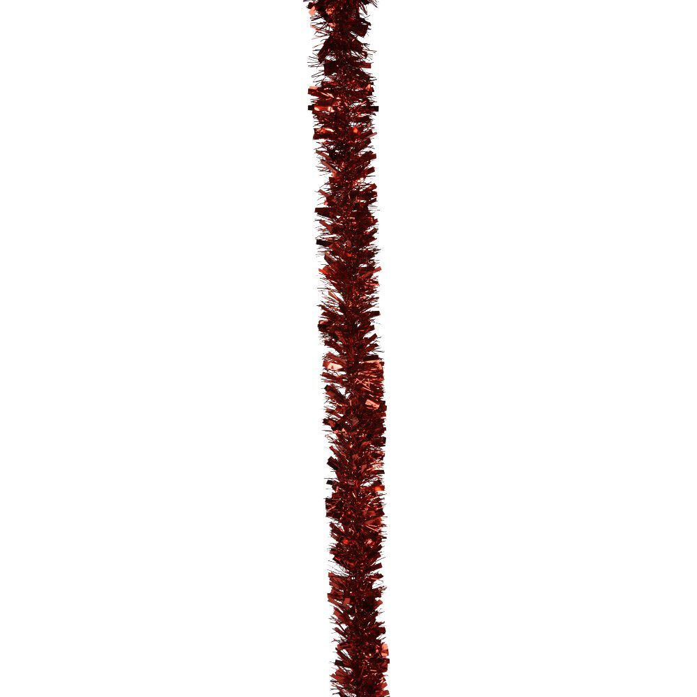 Guirlande de No&euml;l à brins rouge scintillant L 3 m