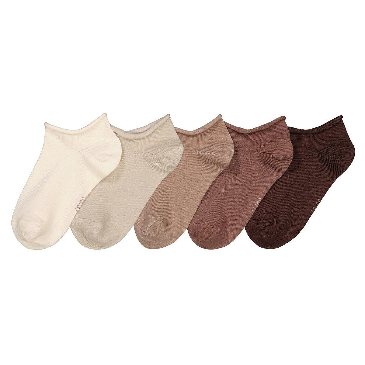 Lot de 5 socquettes unies