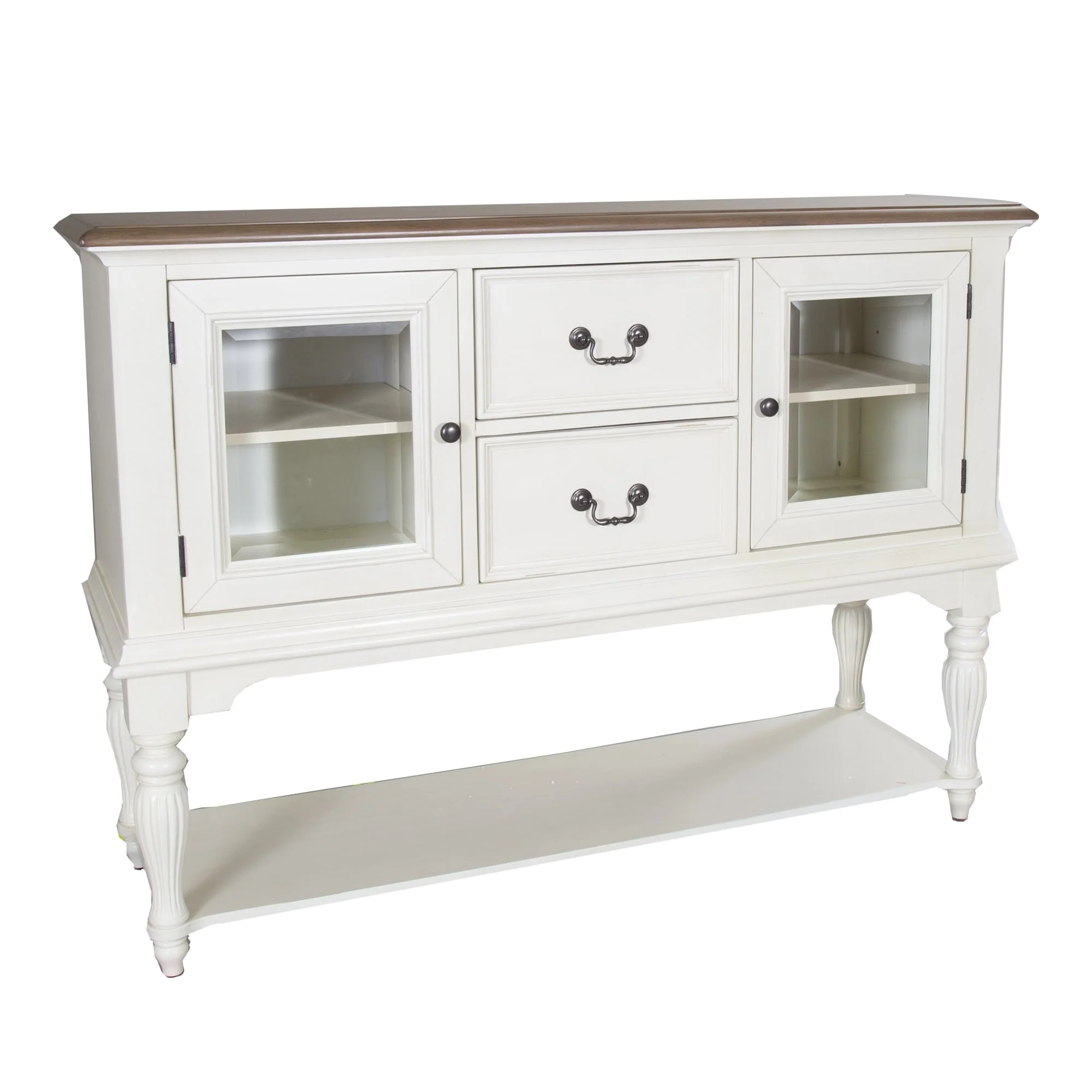 The Gray Barn Cumberland Creek Nutmeg & White Server