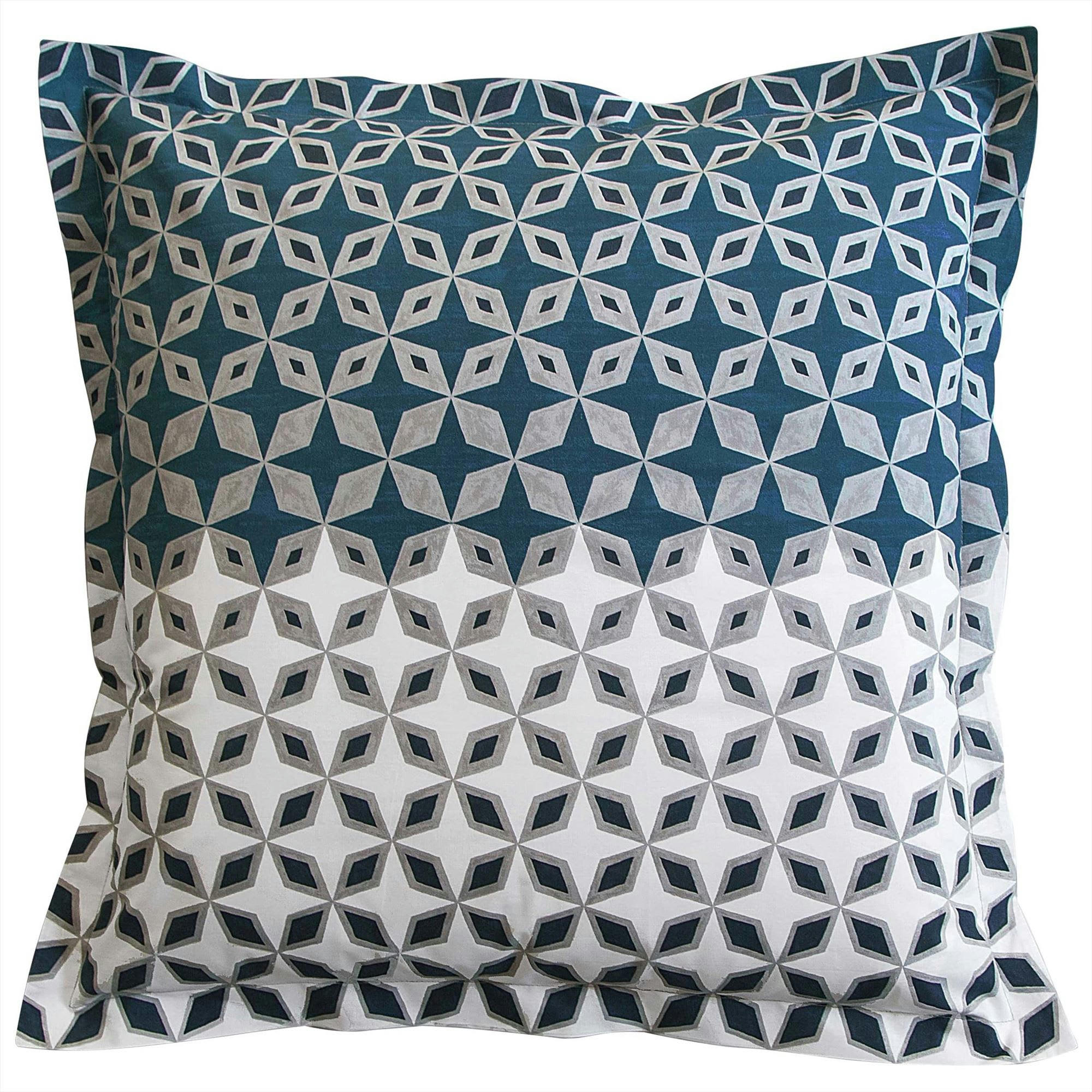 THIBAULT - Taie volant 63x63 gris en coton