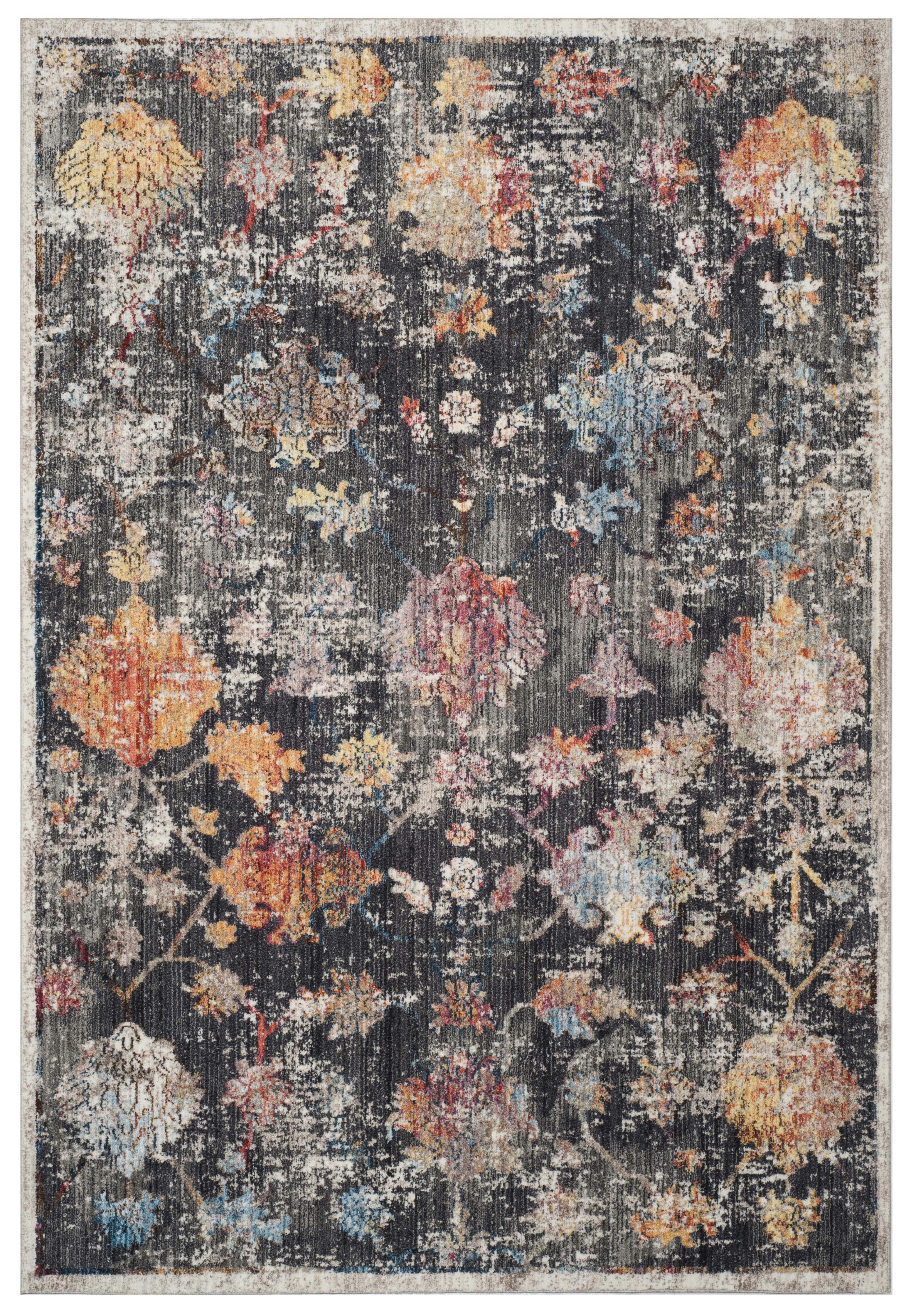 BRISTOL - Tapis de salon interieur en gris & multicolore, 183 x 274 cm