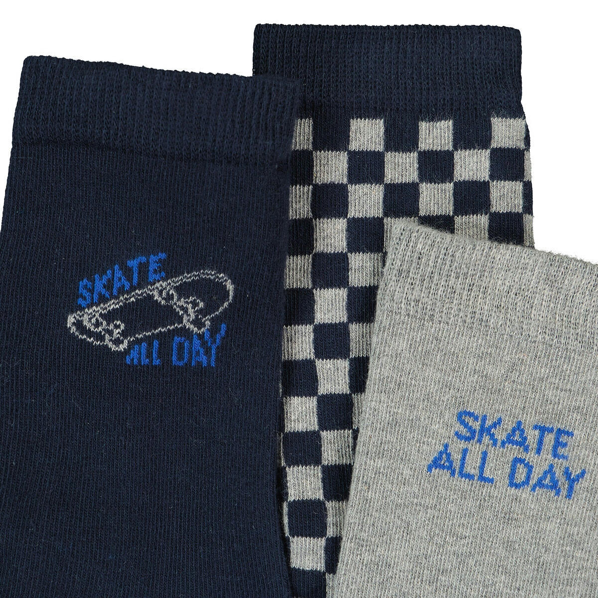 Lot de 3 paires de chaussettes motif skate