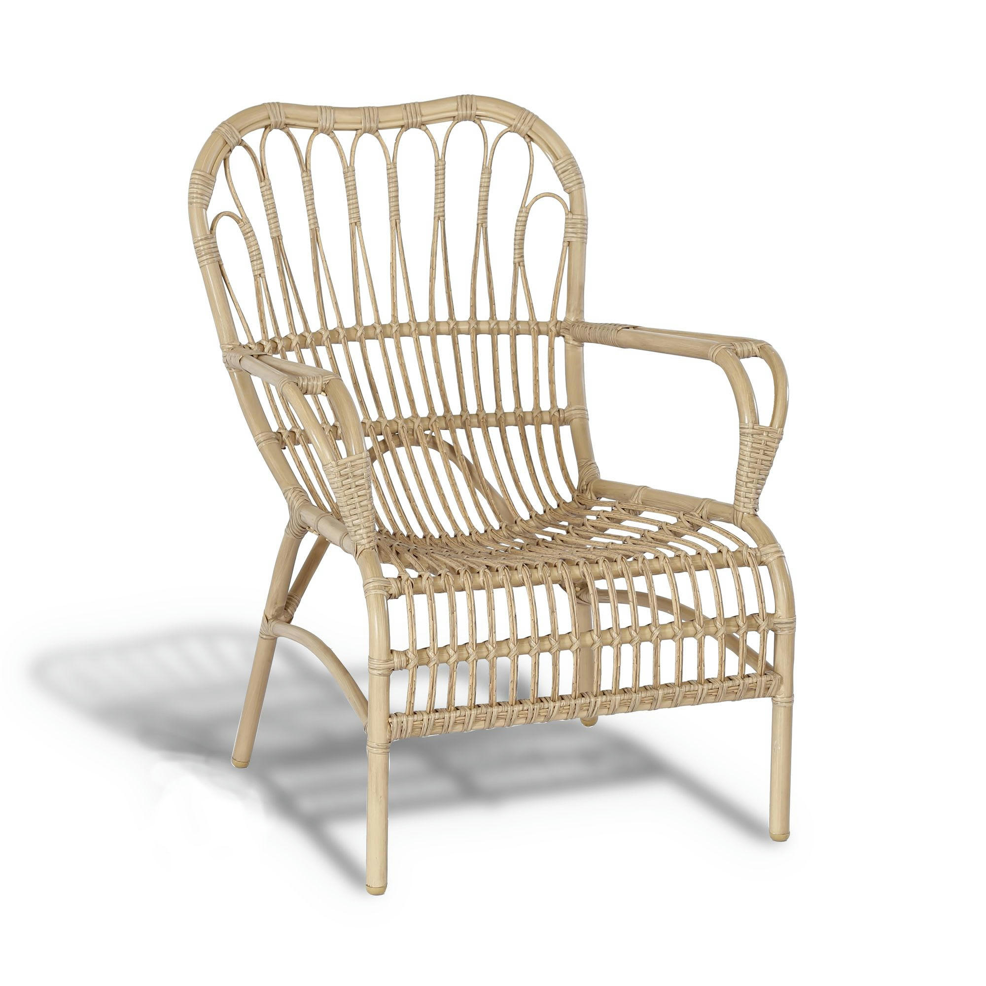 BARBADE - Fauteuil d'extérieur en rotin synthétique