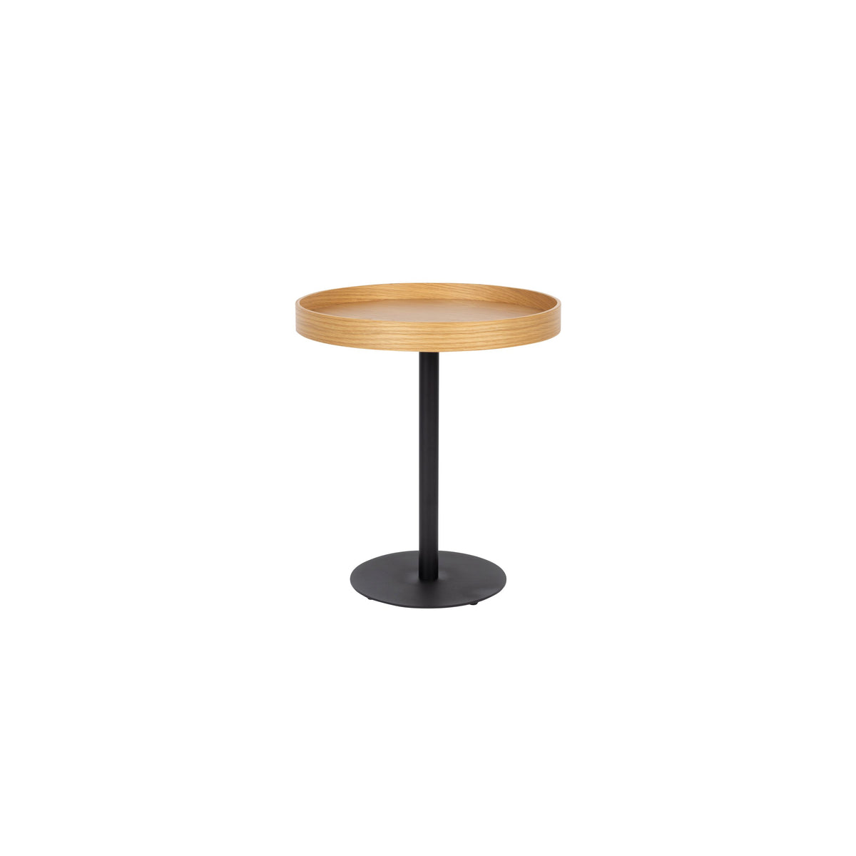 Housecraft Living Yuri Bijzettafel Rond 45x45 cm Hout Eiken - Bruin