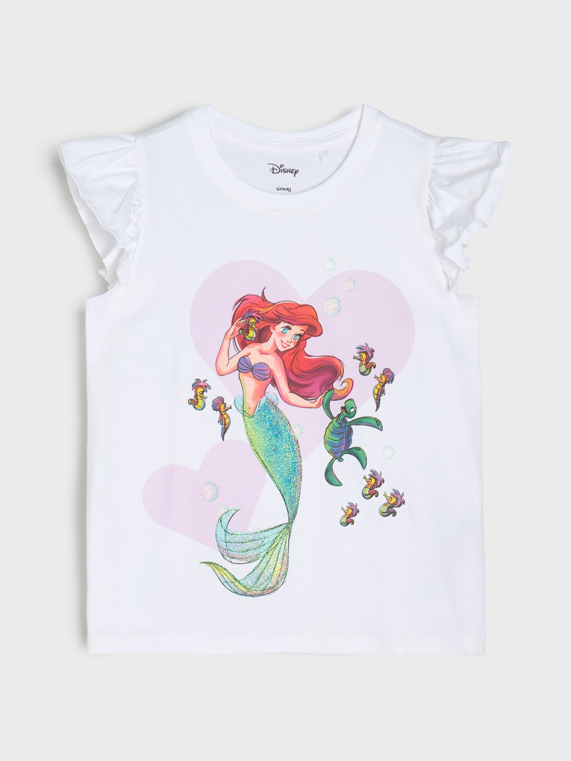 Bawełniana piżama dwuczęściowa z nadrukiem Disney Princess Ariel
