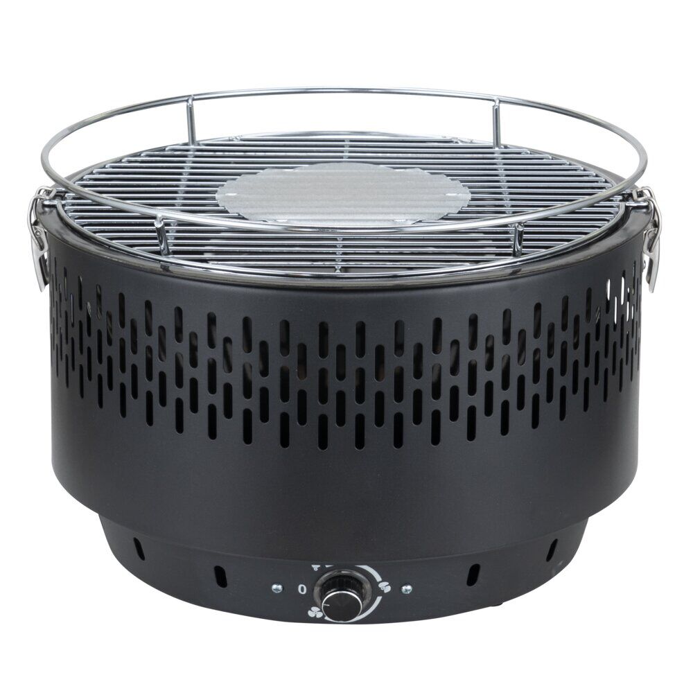 Barbecue de table rond allumage électrique à piles Ø35xH25cm