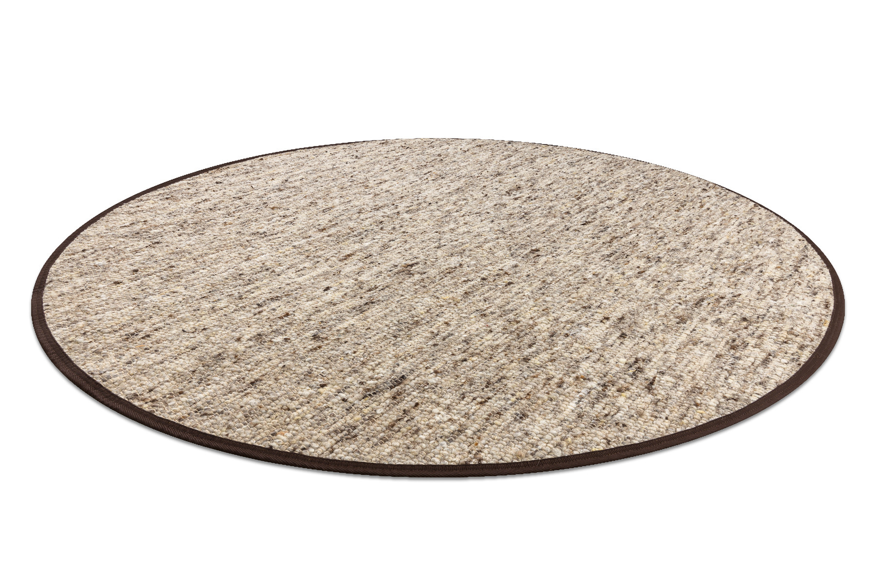 Dywan NEPAL 2100 sand, beż - wełniany, dwustronny, naturalny koło 100 cm
