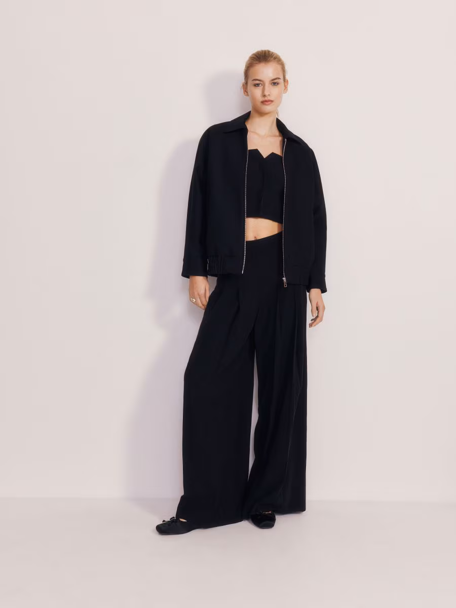 Bomber Jacket With Collar
