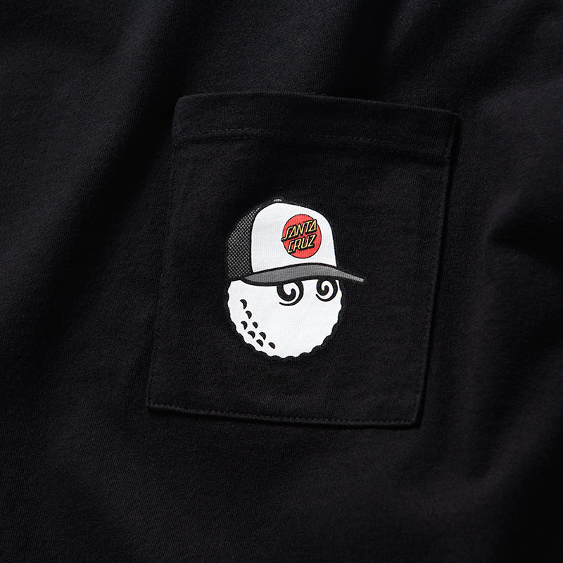 Malbon Golf x Santa Cruz Bermuda Bunker Tee - Black