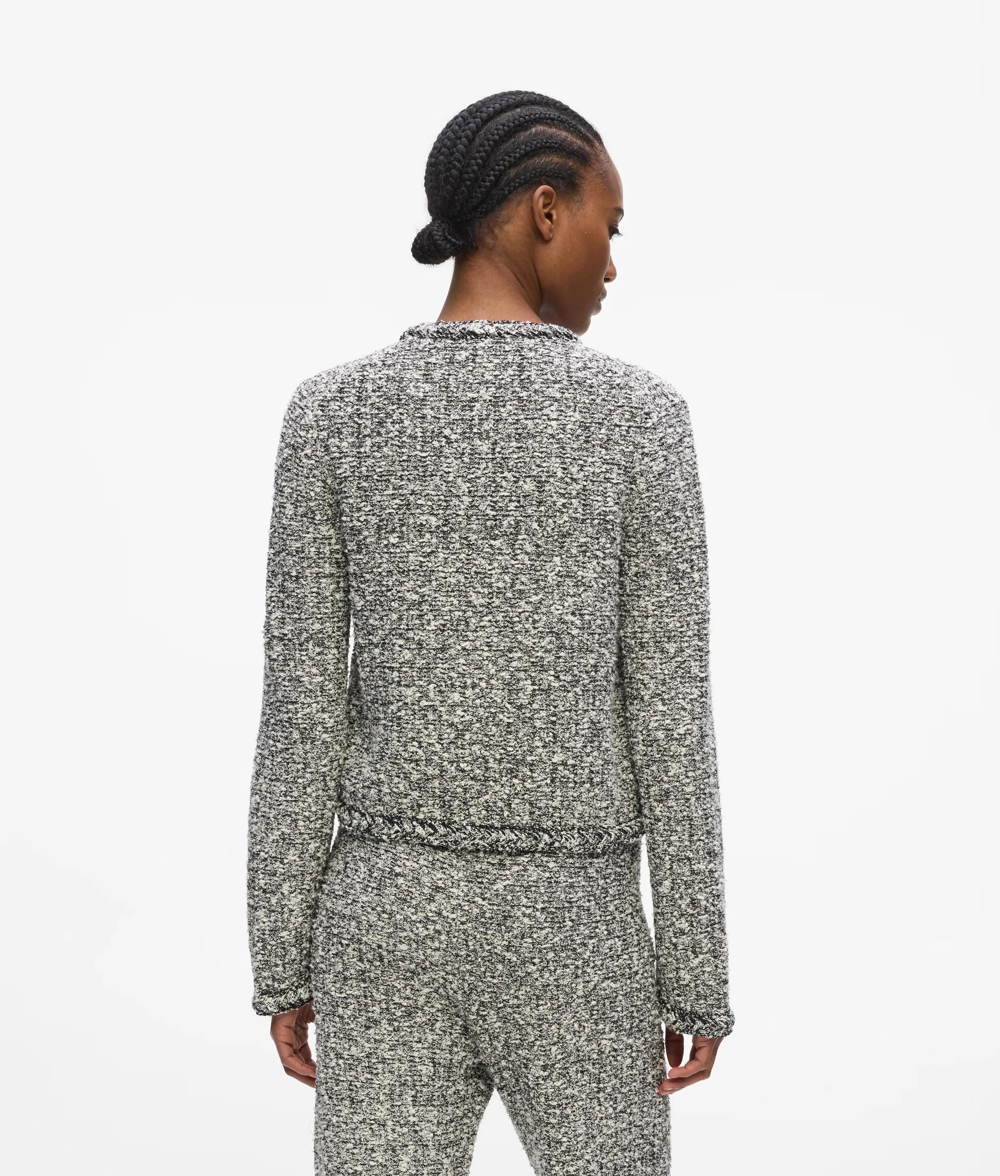 Cardigan en maille bouclée