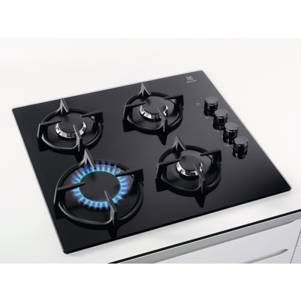 Płyta gazowa ELECTROLUX EGG6407K 59 cm czarne szkło 1szt.