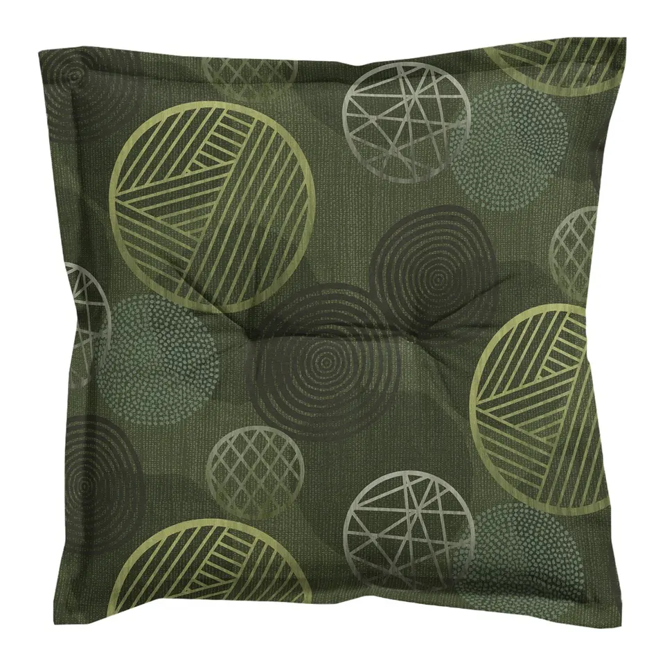 Madison - Zitkussen Circle green - Ca. 50x50 cm - Set van 4