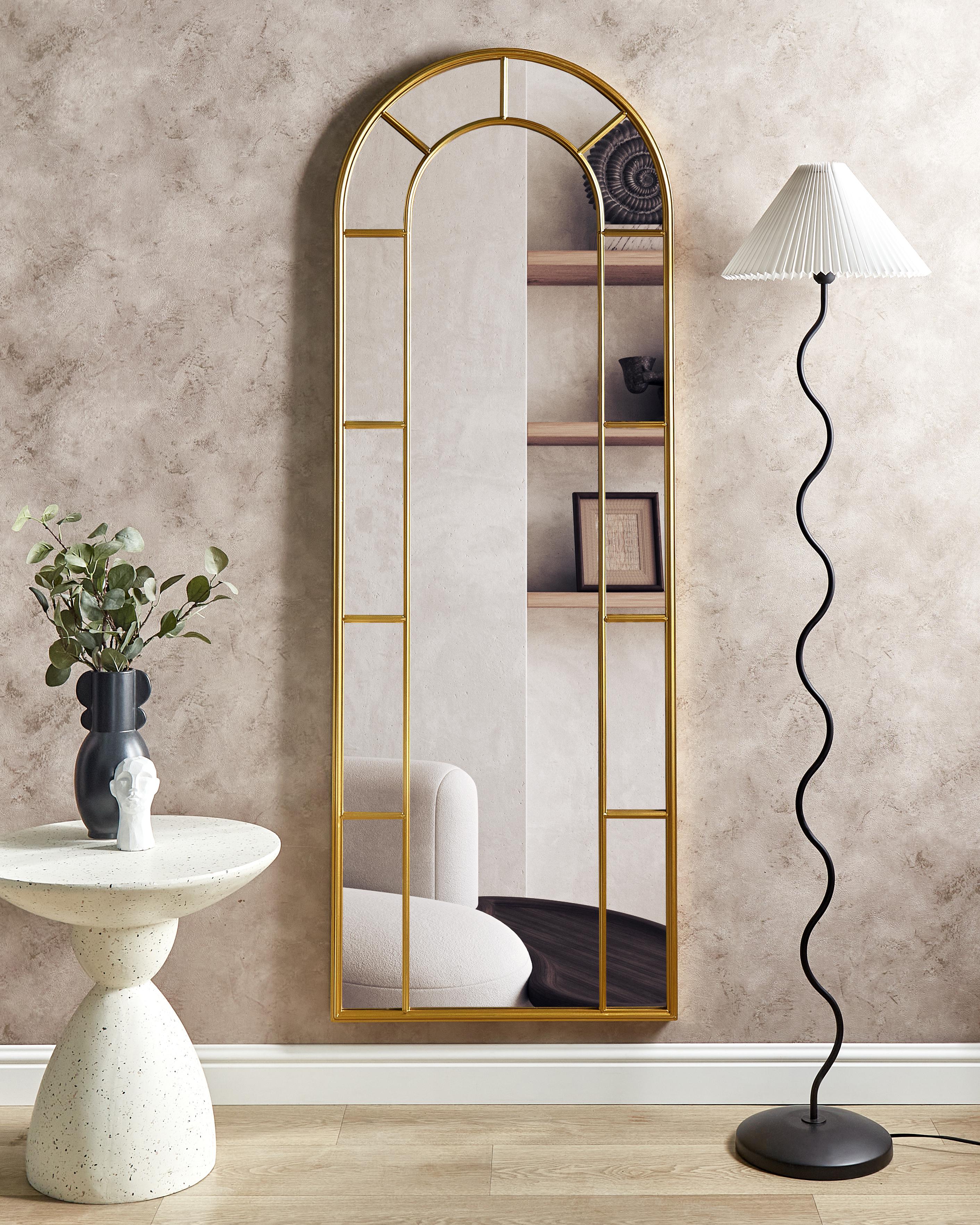 Wall Mirror CROSSES 60 cm 170 cm Metal Gold