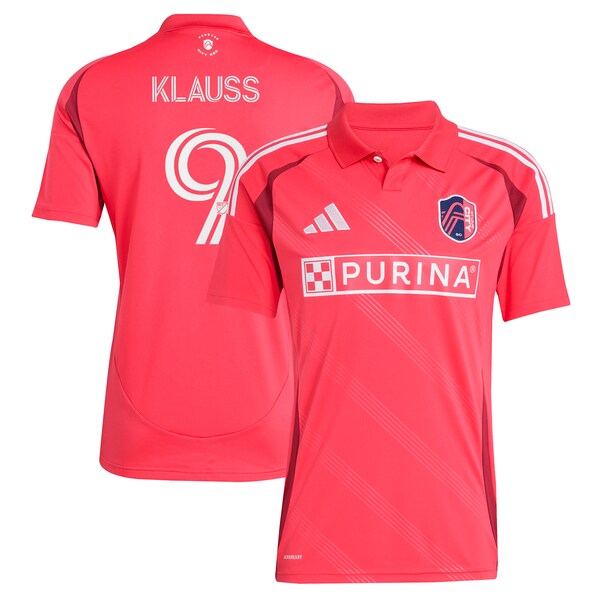 João Klauss St. Louis City SC adidas 2025 Forever CITY Red Replica Player Jersey - Red