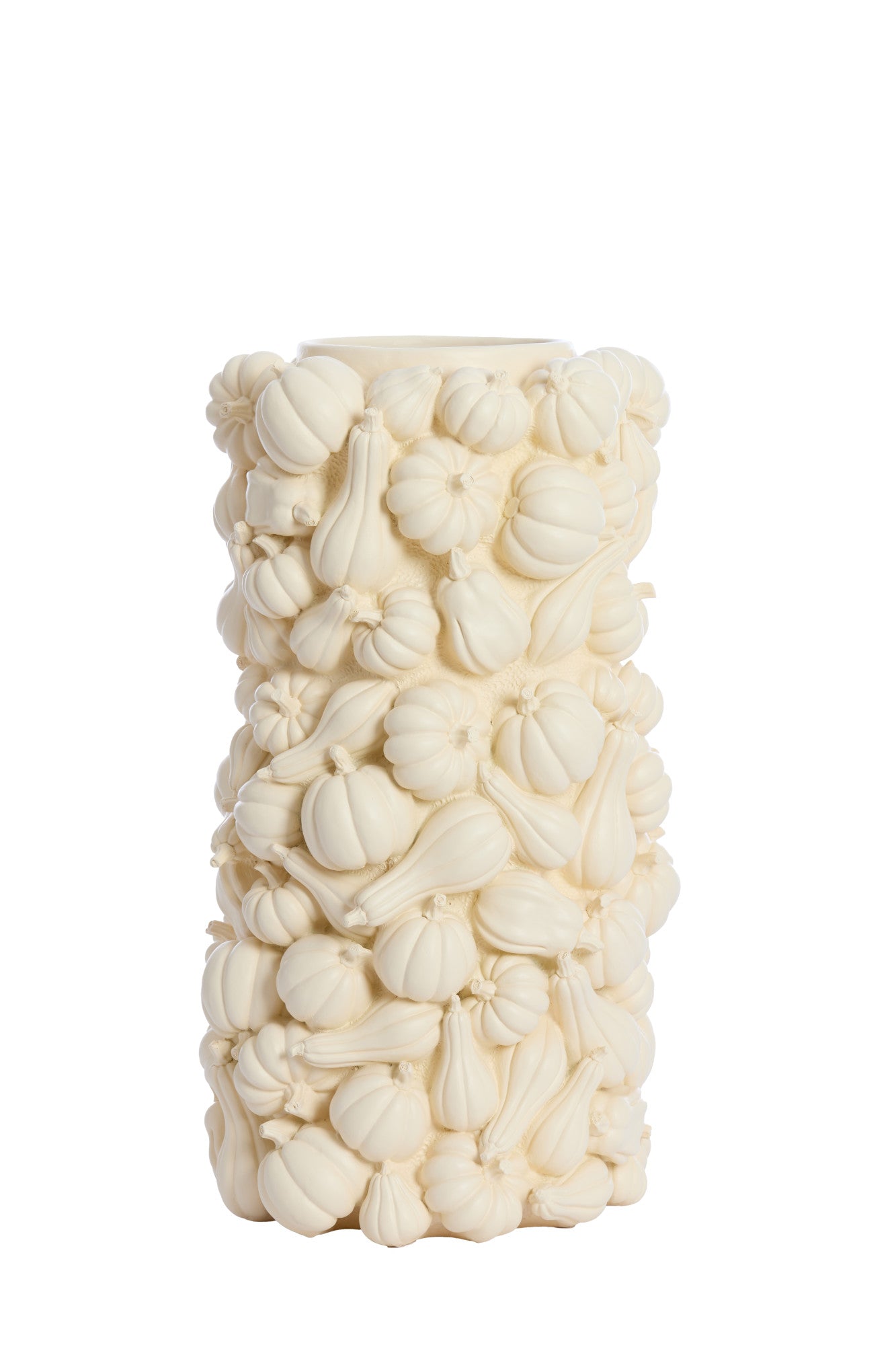 Light & Living vaas PUMPKIN in mat crème – Ø27,5x49 cm