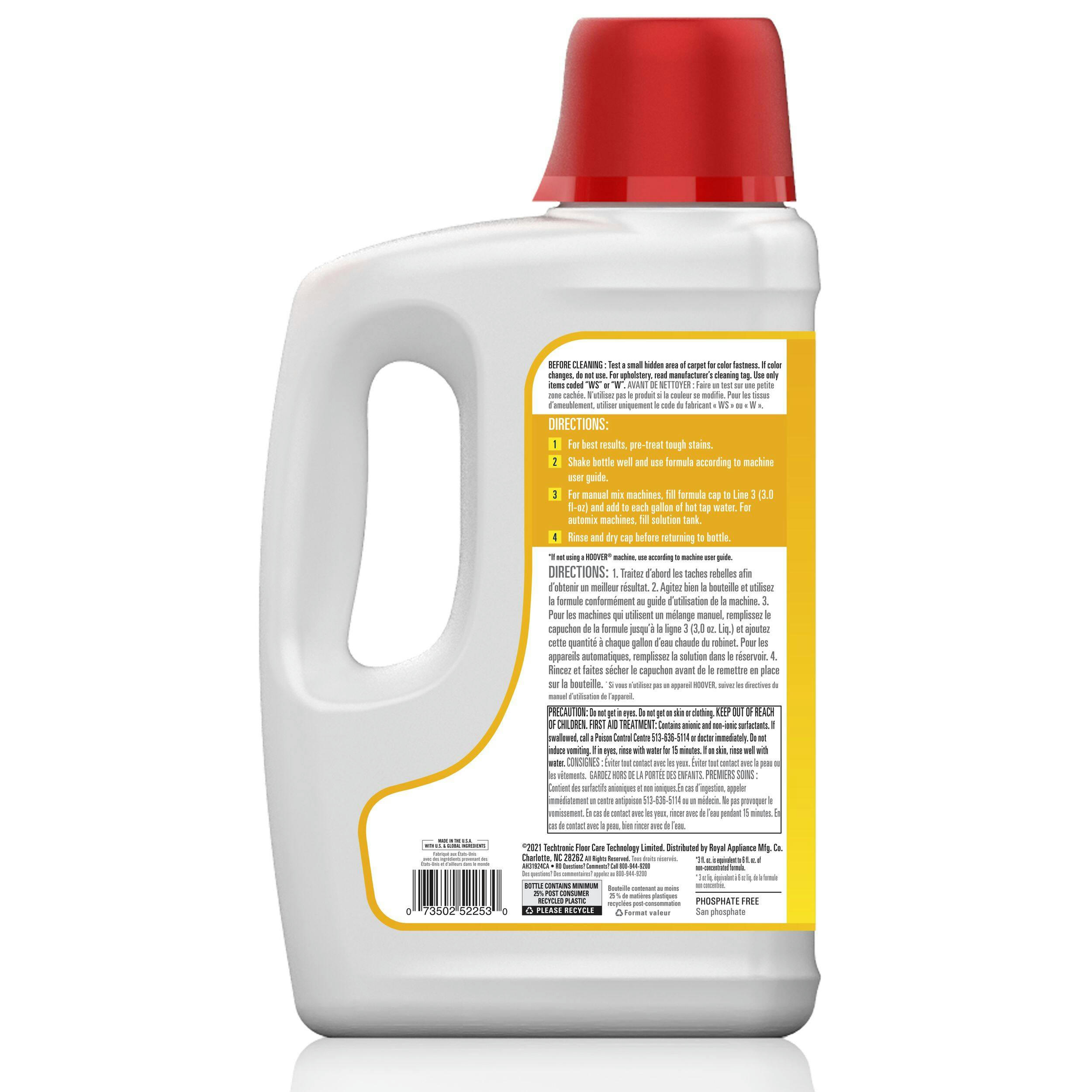 Hoover Renewal 2X Concentrated Deep Clean & Refresh Carpet Cleaning Formula, 1.89-L
