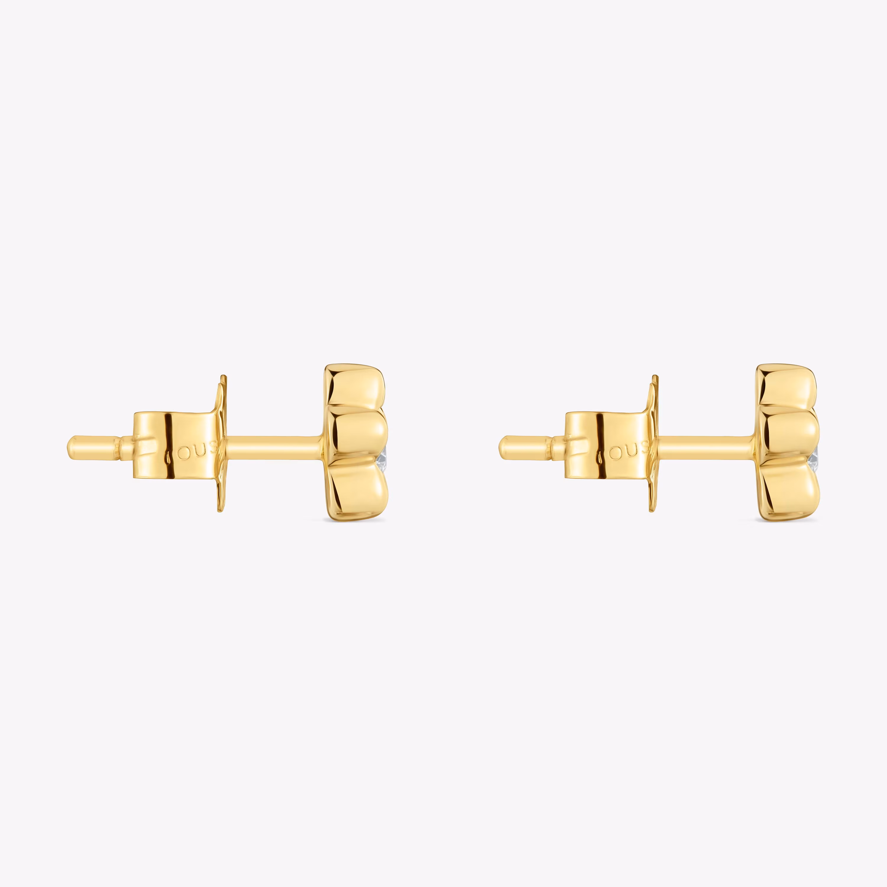 Pendientes flor de oro con diamantes creados en laboratorio TOUS Lili