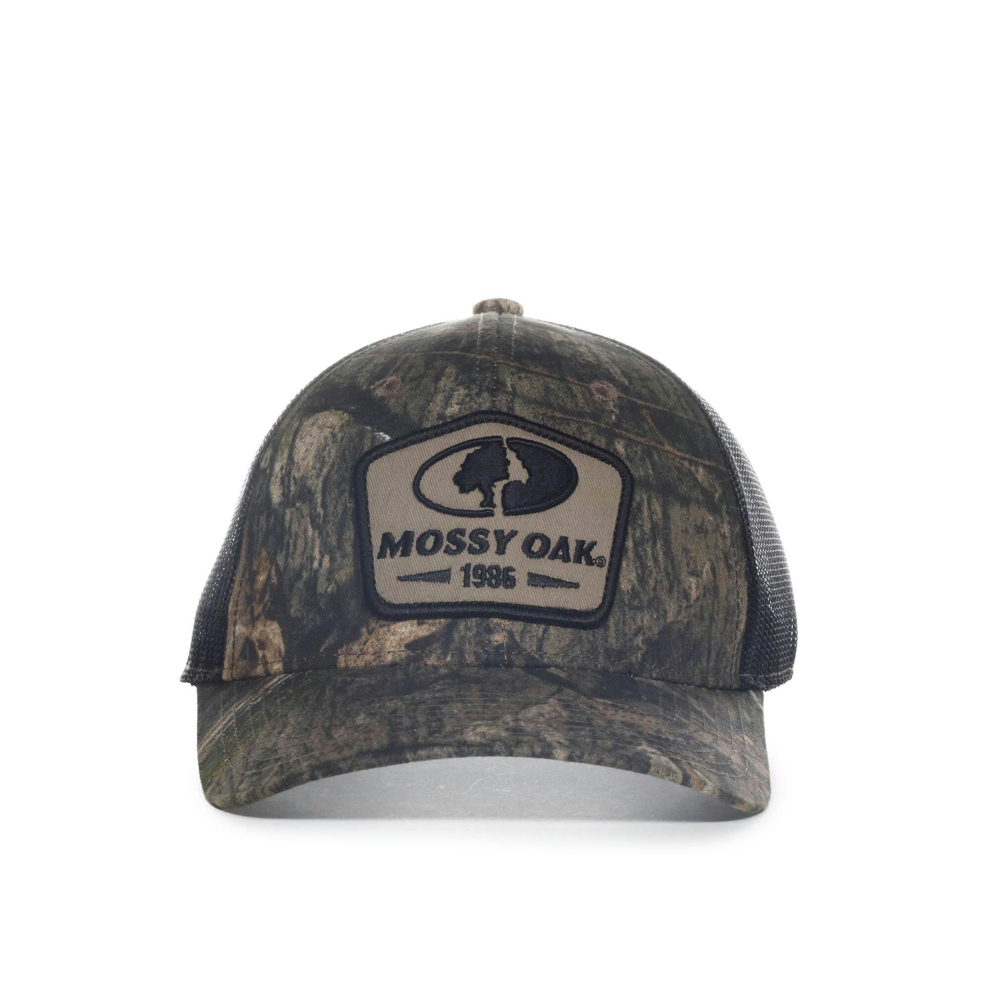Mossy Oak Country DNA Hunting Mesh Back Baseball Cap with Flat Stitch/Fabric Patch, One Size