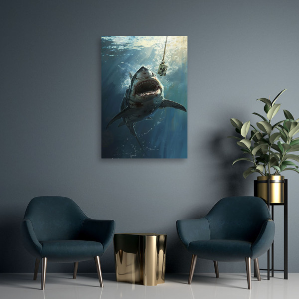 Feeby Obraz na płótnie, Rekin dolary 40x60