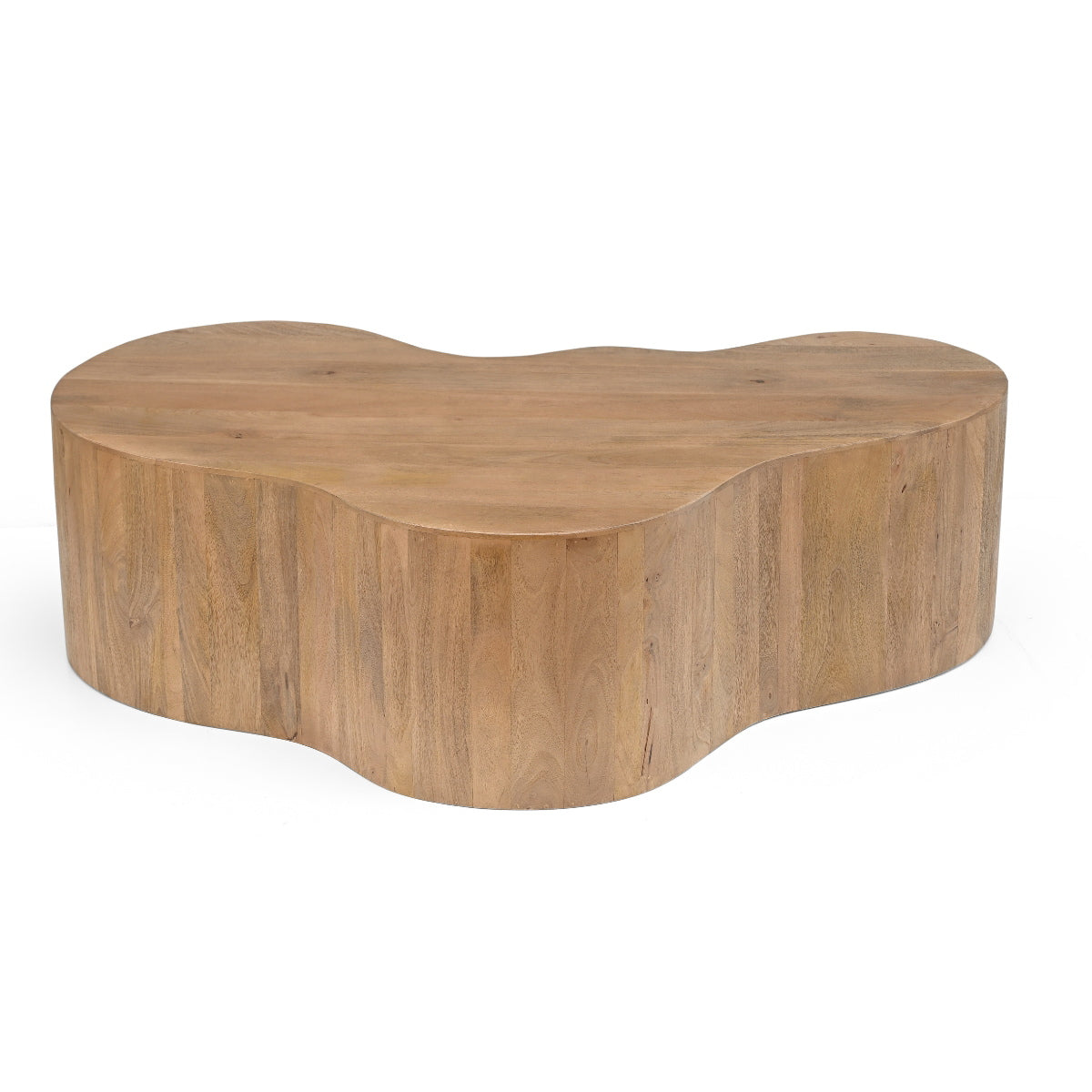 Giga Meubel Salontafel Moos - Organisch - Naturel - 129cm