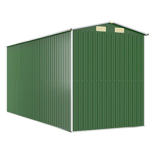 NNEVL Garden Shed Green 192x440x223 cm Galvanised Steel
