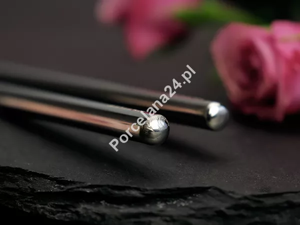 Zestaw stalowych pałeczek do sushi (12 el.) Pintinox - Okrągłe satynowane 23.PAT.O12S