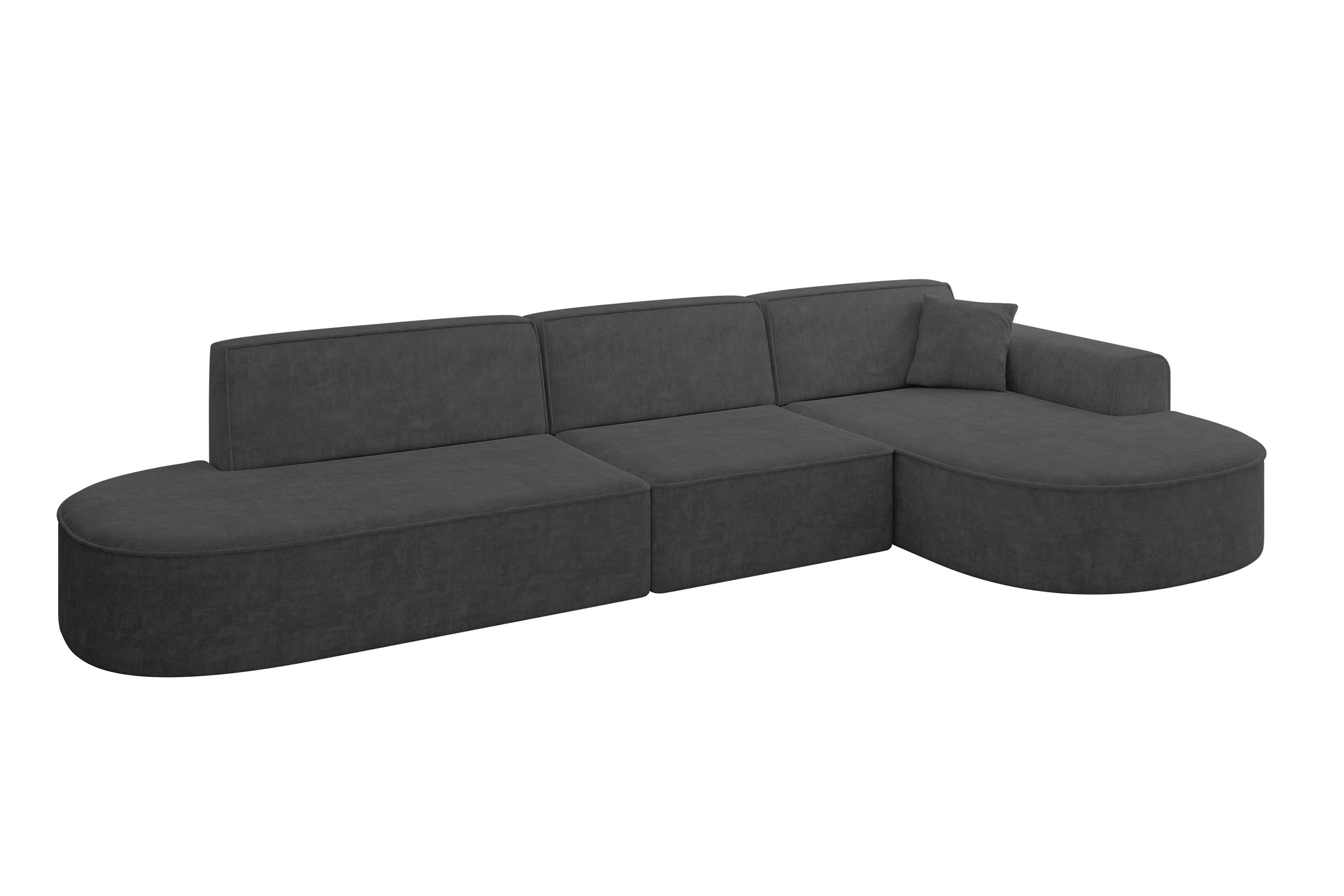 Narożnik prawostronny bez funkcji spania MARI-L2 328x171x79,5 Ciemnoszary
