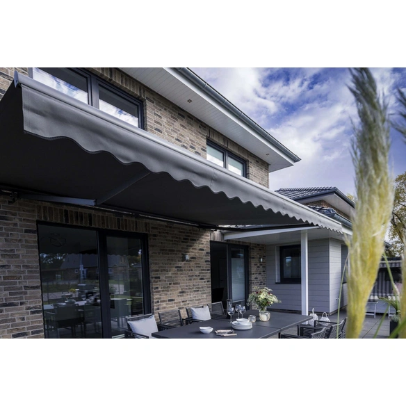 Halbkassettenmarkise »Sun LED«, Textil/Aluminium/Stahl, Elektro/Funk