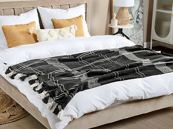 Couverture KULAC Coton 130 x 170 cm Noir