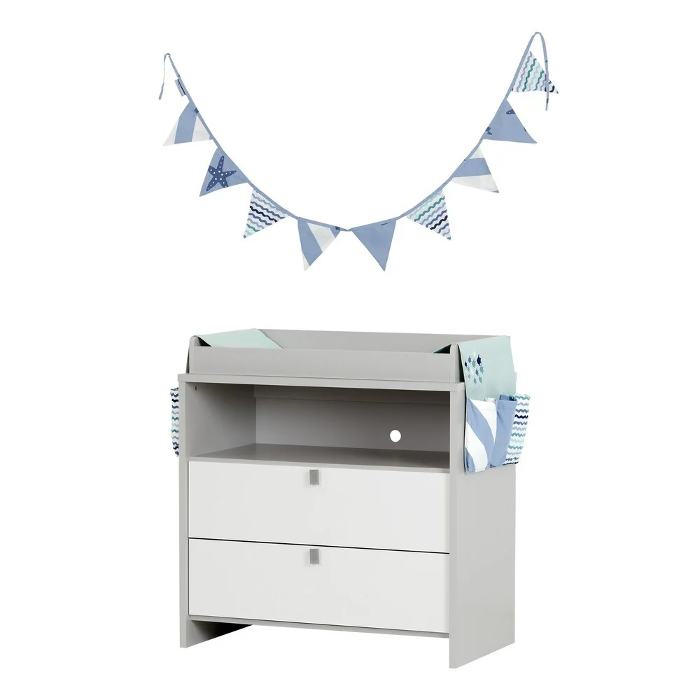 South Shore Cookie Changing Table Runner and Pennant Banner