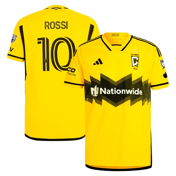 Diego Rossi Columbus Crew adidas 2024 The Home Kit Authentic Player Jersey - Yellow