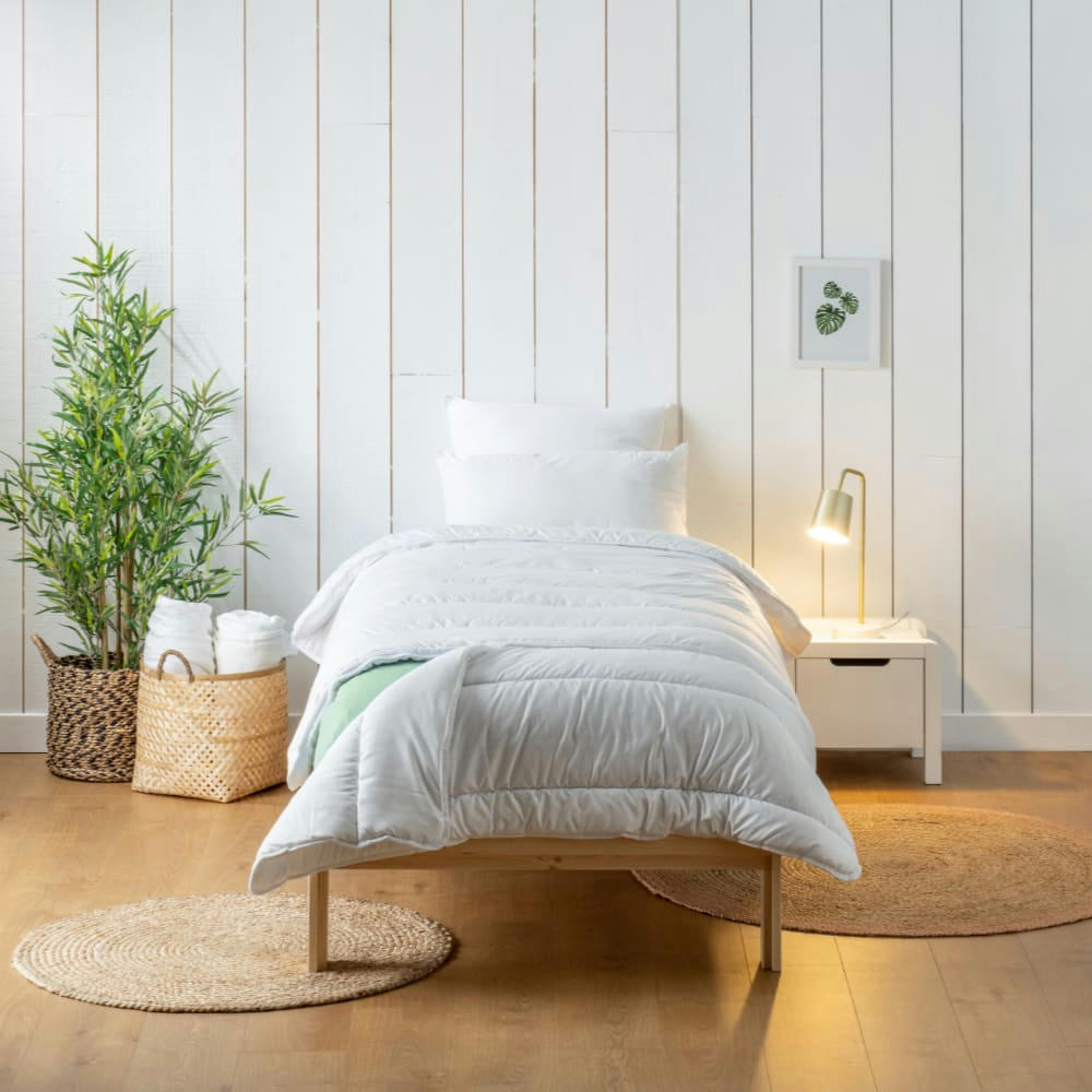 ÉVOLUTIVE ENFANT - Couette évolutive enfant coton bio 140x(150 + 50)cm